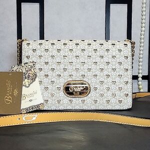 Handmade Italian Crystal Stud Crossbody Bag by Brangio NWT $185